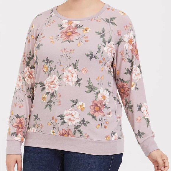 torrid Sweaters - Torrid Super Soft Crew Neck Raglan Sweatshirt